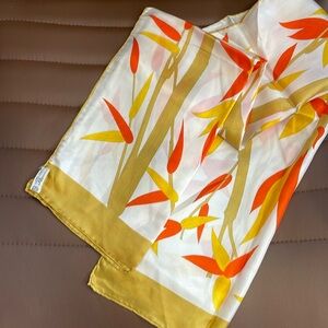 100% silk hand rolled scarf